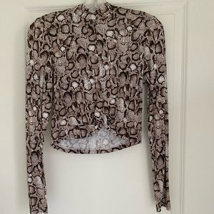 REWASH Snakeskin Top